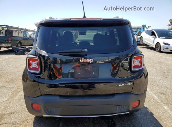 ZACCJADT3GPE10185 2016 JEEP RENEGADE Black Вид ззаду