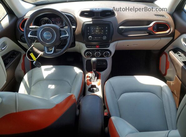 ZACCJADT3GPE10185 2016 JEEP RENEGADE Black Вид панелі приладів