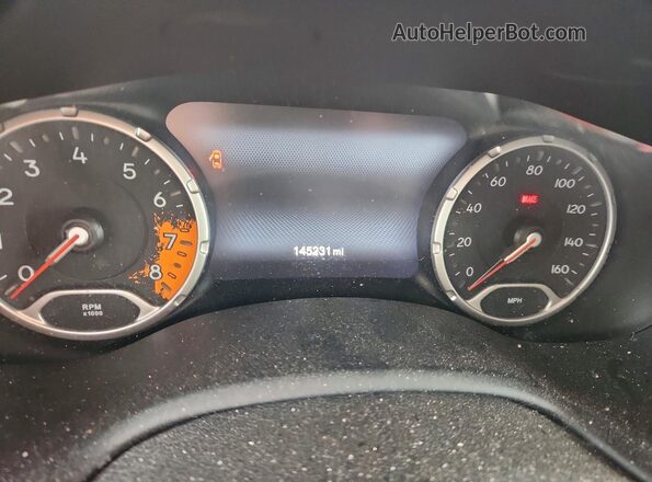 ZACCJADT6GPC83870 2016 JEEP RENEGADE Black ხელსაწყოთა პანელის ხედი