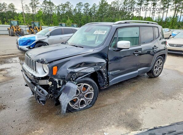 ZACCJADT6GPC83870 2016 JEEP RENEGADE Black წინა მარცხენა ხედი სამი მეოთხედიდან