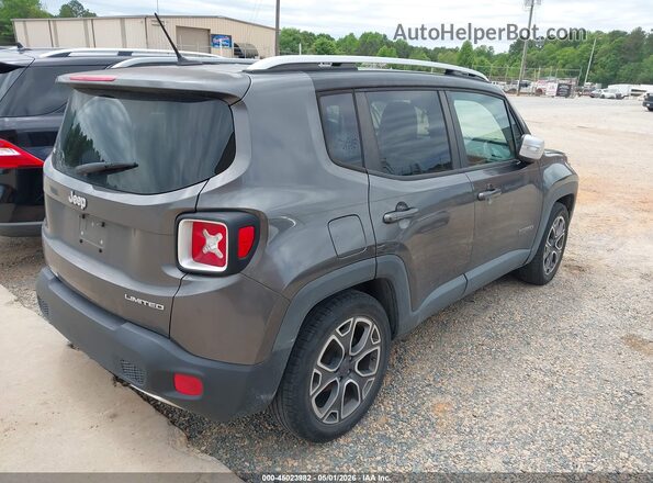 ZACCJADT7GPE08360 2016 JEEP RENEGADE Серый Задняя правая четверть