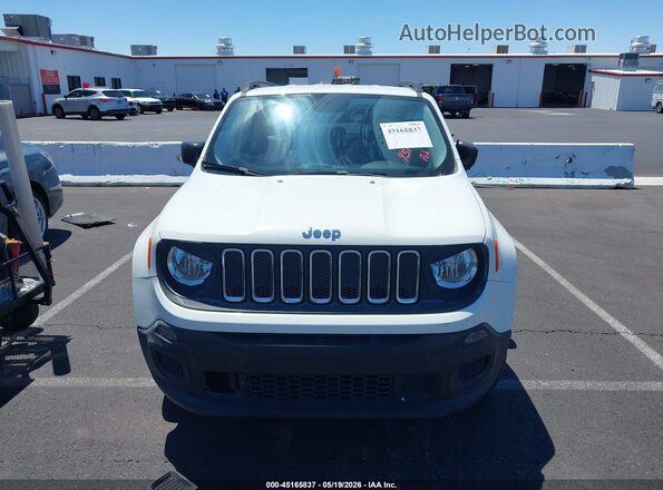 ZACCJBAB0HPF94018 2017 JEEP RENEGADE Белый Вид щитка приборов