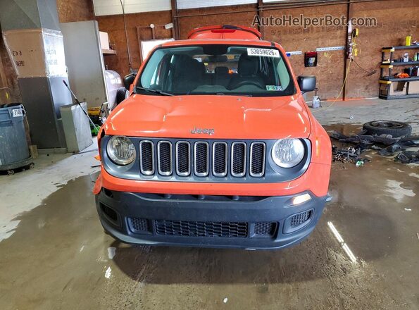 ZACCJBAB3HPF52216 2017 JEEP RENEGADE Orange Вид спереду