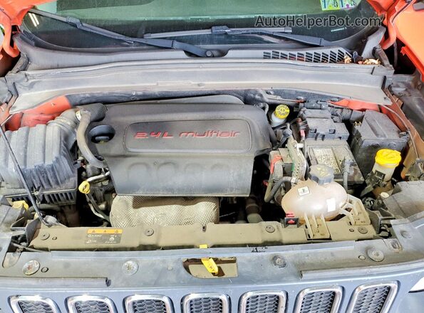 ZACCJBAB3HPF52216 2017 JEEP RENEGADE Orange Вид підкапотного простору