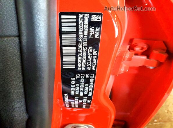 ZACCJBAB3HPF52216 2017 JEEP RENEGADE Orange Панорамний вид салону 360°