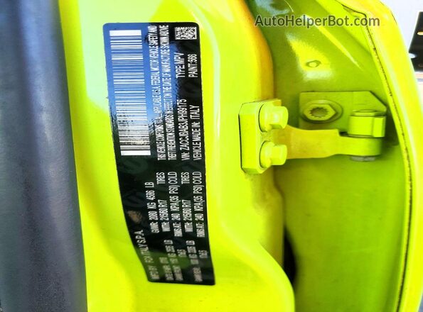 ZACCJBAB3JPH99175 2018 JEEP RENEGADE Зеленый Вид наклейки с VIN-кодом