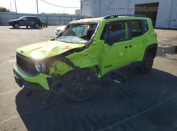 ZACCJBAB3JPH99175 2018 JEEP RENEGADE Зеленый Передняя левая четверть
