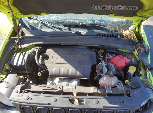 ZACCJBAB3JPH99175 2018 JEEP RENEGADE Зеленый Вид задней части салона