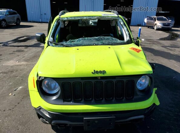 ZACCJBAB3JPH99175 2018 JEEP RENEGADE Зеленый Вид спереди