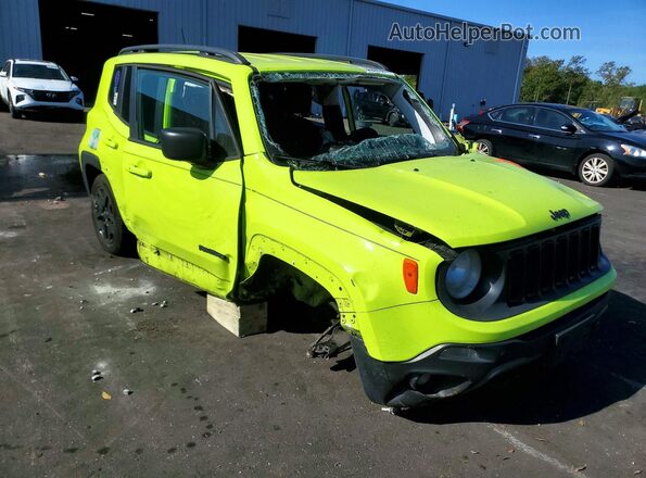 ZACCJBAB3JPH99175 2018 JEEP RENEGADE Зеленый Передняя правая четверть