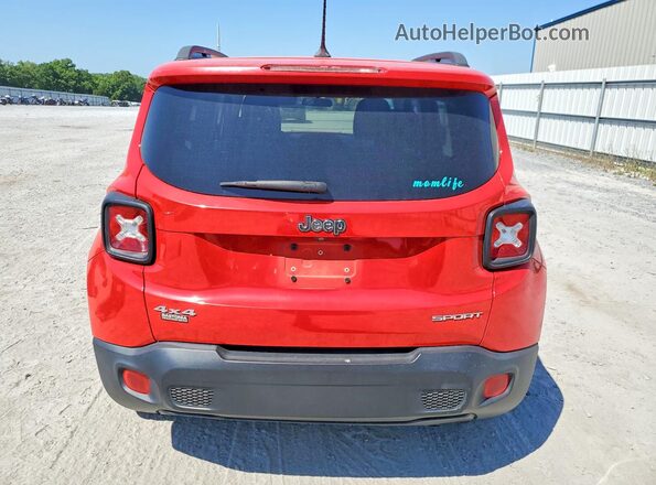 ZACCJBAB8HPE87783 2017 JEEP RENEGADE Red უკანა ხედი