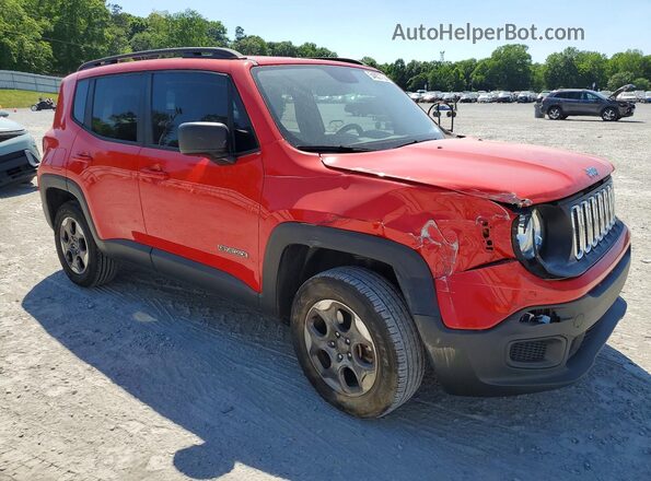 ZACCJBAB8HPE87783 2017 JEEP RENEGADE Red წინა მარჯვენა