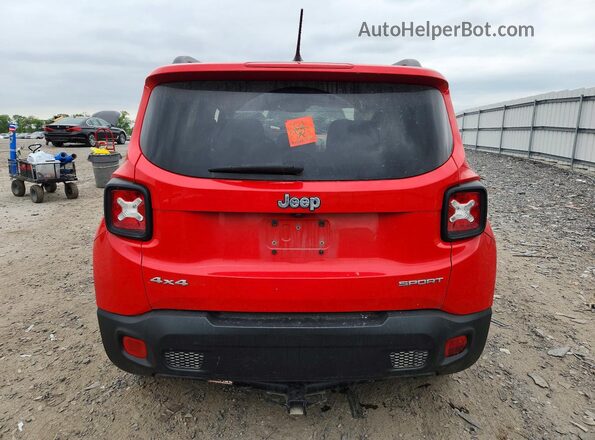ZACCJBAB8HPG16976 2017 JEEP RENEGADE Красный Вид сзади