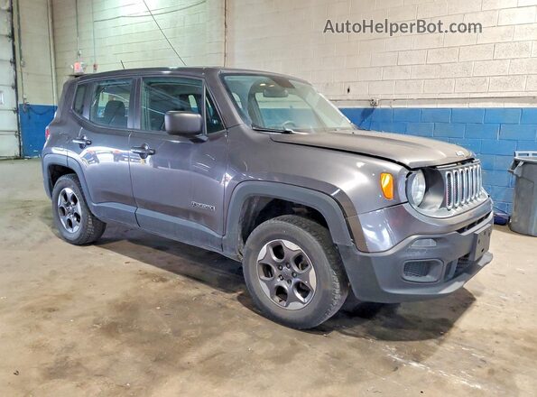 ZACCJBAT3GPD77439 2016 JEEP RENEGADE Gray Առջևի աջ