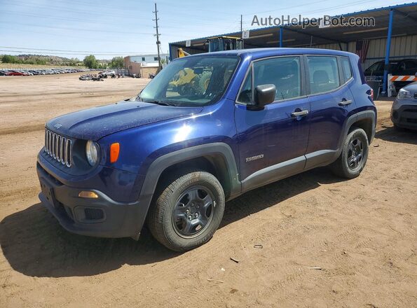 ZACCJBAW4GPE20213 2016 JEEP RENEGADE Синий Передняя левая четверть