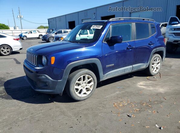 ZACCJBBB2JPH50550 2018 JEEP RENEGADE Синий Передняя левая четверть