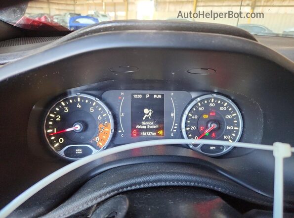 ZACCJBBB2JPH99960 2018 JEEP RENEGADE Синий Вид щитка приборов