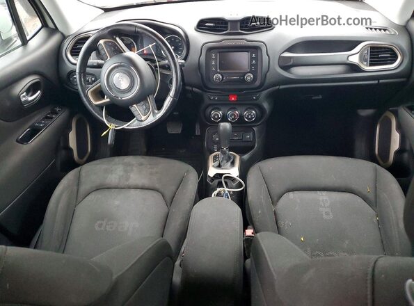 ZACCJBBB4HPF53325 2017 JEEP RENEGADE White Вид панелі приладів