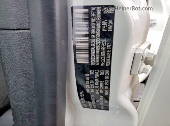 ZACCJBBB4HPF53325 2017 JEEP RENEGADE White Вид наклейки з VIN-кодом