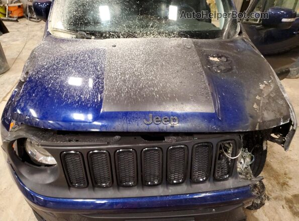 ZACCJBBB7JPH20637 2018 JEEP RENEGADE Синий Вид задней части салона