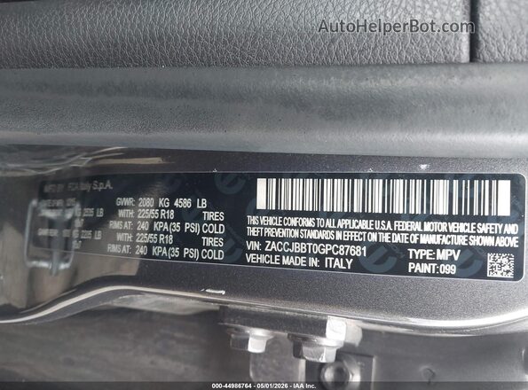 ZACCJBBT0GPC87681 2016 JEEP RENEGADE Серый Вид подкапотного пространства