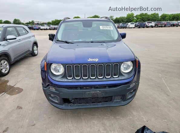 ZACCJBBT8GPD69979 2016 JEEP RENEGADE Blue Вид спереду