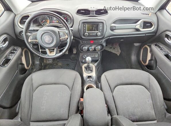 ZACCJBBW2GPC49587 2016 JEEP RENEGADE Black Widok deski rozdzielczej