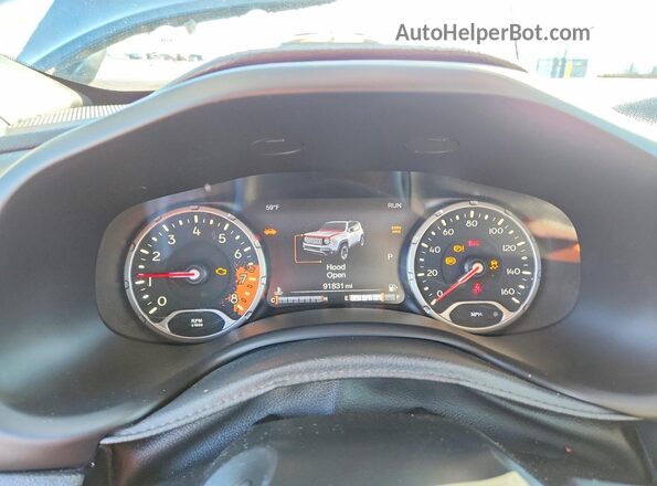 ZACCJBCB7JPH58979 2018 JEEP RENEGADE Black Instrument cluster view