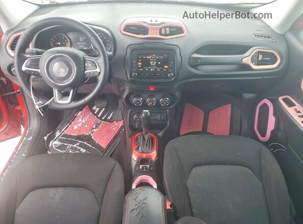 ZACCJBCT3GPD19716 2016 JEEP RENEGADE Gray Widok deski rozdzielczej