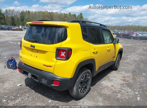 ZACCJBCT4GPD17912 2016 JEEP RENEGADE Желтый Задняя правая четверть