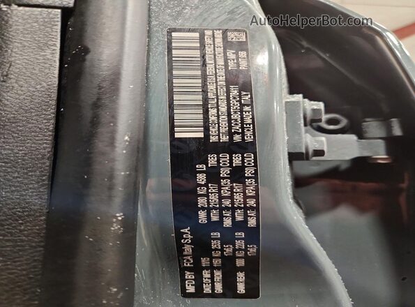 ZACCJBCT5GPC78411 2016 JEEP RENEGADE Синий Вид наклейки с VIN-кодом