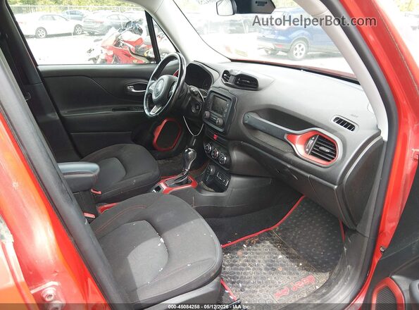 ZACCJBCT7GPD57658 2016 JEEP RENEGADE Red წინა სალონის ხედი