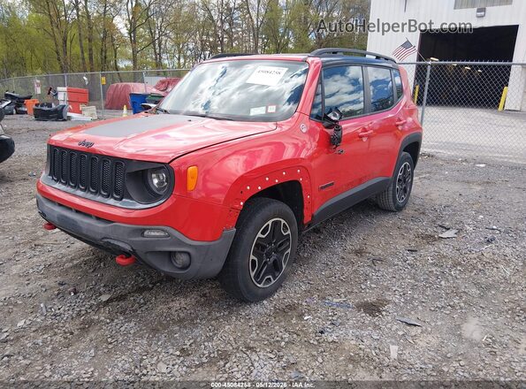 ZACCJBCT7GPD57658 2016 JEEP RENEGADE Red წინა მარცხენა ხედი სამი მეოთხედიდან