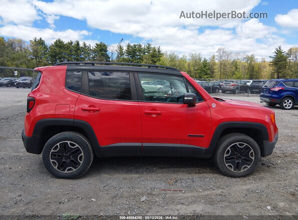 ZACCJBCT7GPD57658 2016 JEEP RENEGADE Red უკანა სალონის ხედი