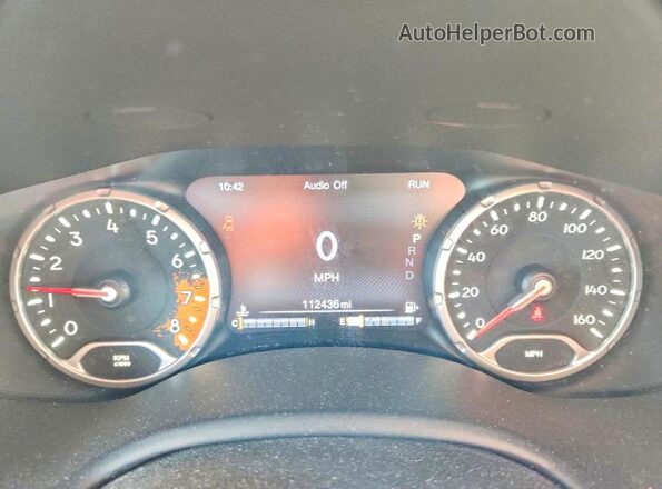 ZACCJBDB2HPE46917 2017 JEEP RENEGADE Gray Instrument cluster view