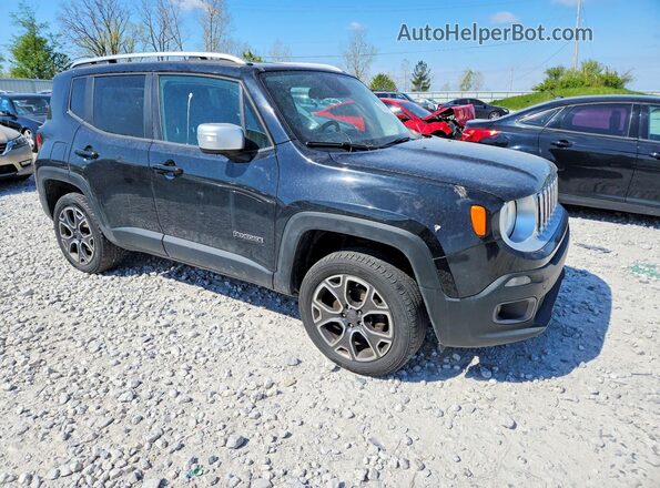 ZACCJBDB5HPE92192 2017 JEEP RENEGADE Черный Передняя правая четверть