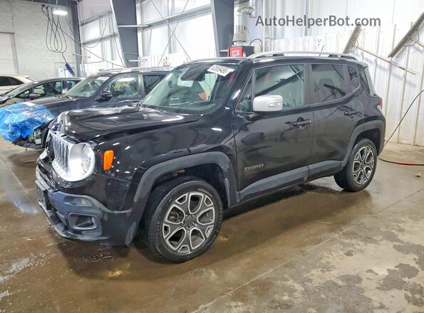 ZACCJBDB7HPF77535 2017 JEEP RENEGADE Black წინა მარცხენა ხედი სამი მეოთხედიდან