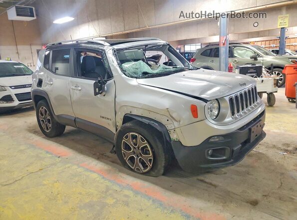 ZACCJBDBXJPG76047 2018 JEEP RENEGADE Серебряный Передняя правая четверть