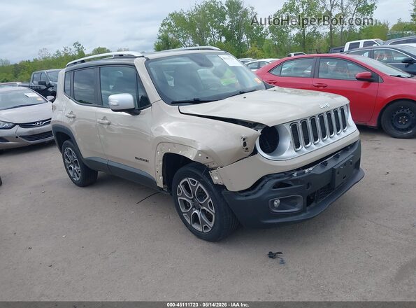 ZACCJBDT3GPD35865 2016 JEEP RENEGADE Beige წინა მარჯვენა