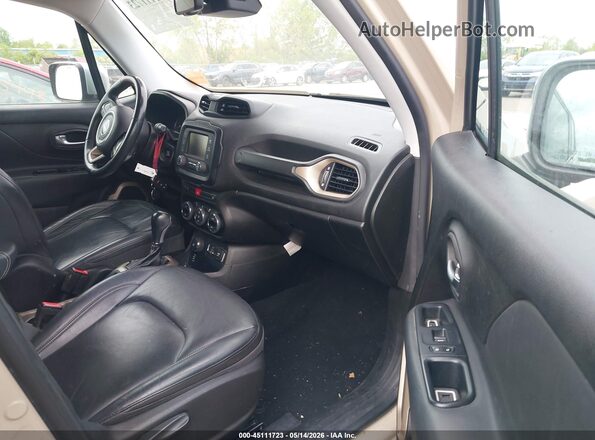 ZACCJBDT3GPD35865 2016 JEEP RENEGADE Beige წინა სალონის ხედი