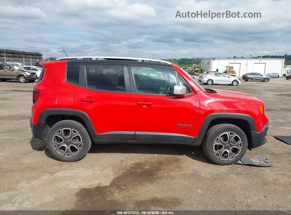 ZACCJBDT8GPD80963 2016 JEEP RENEGADE Красный Вид задней части салона