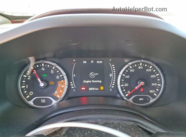 ZACNJAAB1LPL99800 2020 JEEP RENEGADE Red Widok zestawu wskaźników