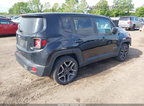 ZACNJAAB1LPM05613 2020 JEEP RENEGADE Black უკანა მარჯვენა