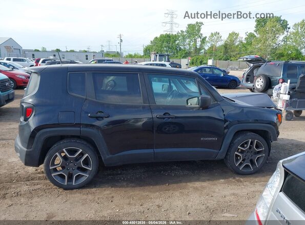 ZACNJAAB1LPM05613 2020 JEEP RENEGADE Black უკანა სალონის ხედი