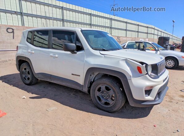 ZACNJAAB7KPK62035 2019 JEEP RENEGADE Белый Передняя правая четверть