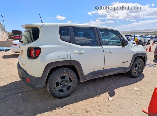 ZACNJAAB7KPK62035 2019 JEEP RENEGADE Белый Задняя правая четверть