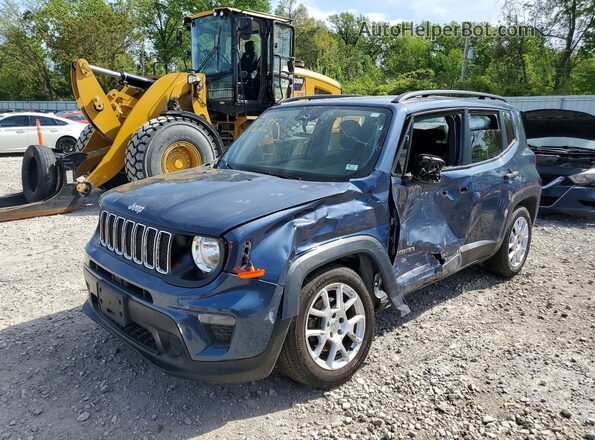 ZACNJAAB7LPL24695 2020 JEEP RENEGADE Синий Передняя левая четверть