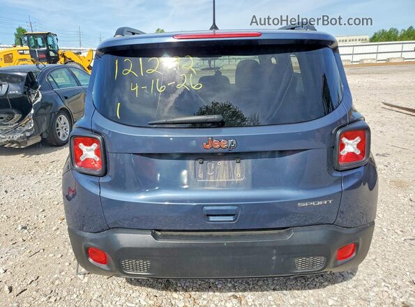 ZACNJAAB7LPL24695 2020 JEEP RENEGADE Синий Вид сзади