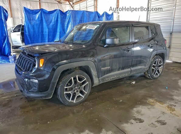 ZACNJAAB9LPL77964 2020 JEEP RENEGADE Black Առջևի ձախ երեք քառորդ տեսարան