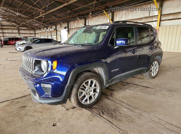 ZACNJABB0KPK19882 2019 JEEP RENEGADE Синий Передняя левая четверть